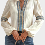 Blouse Élégante à Col en V