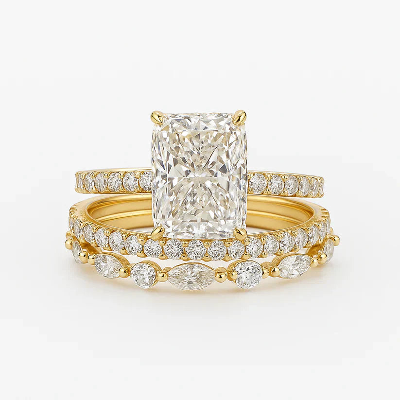 Ensemble de 3 bagues de mariage Jaily