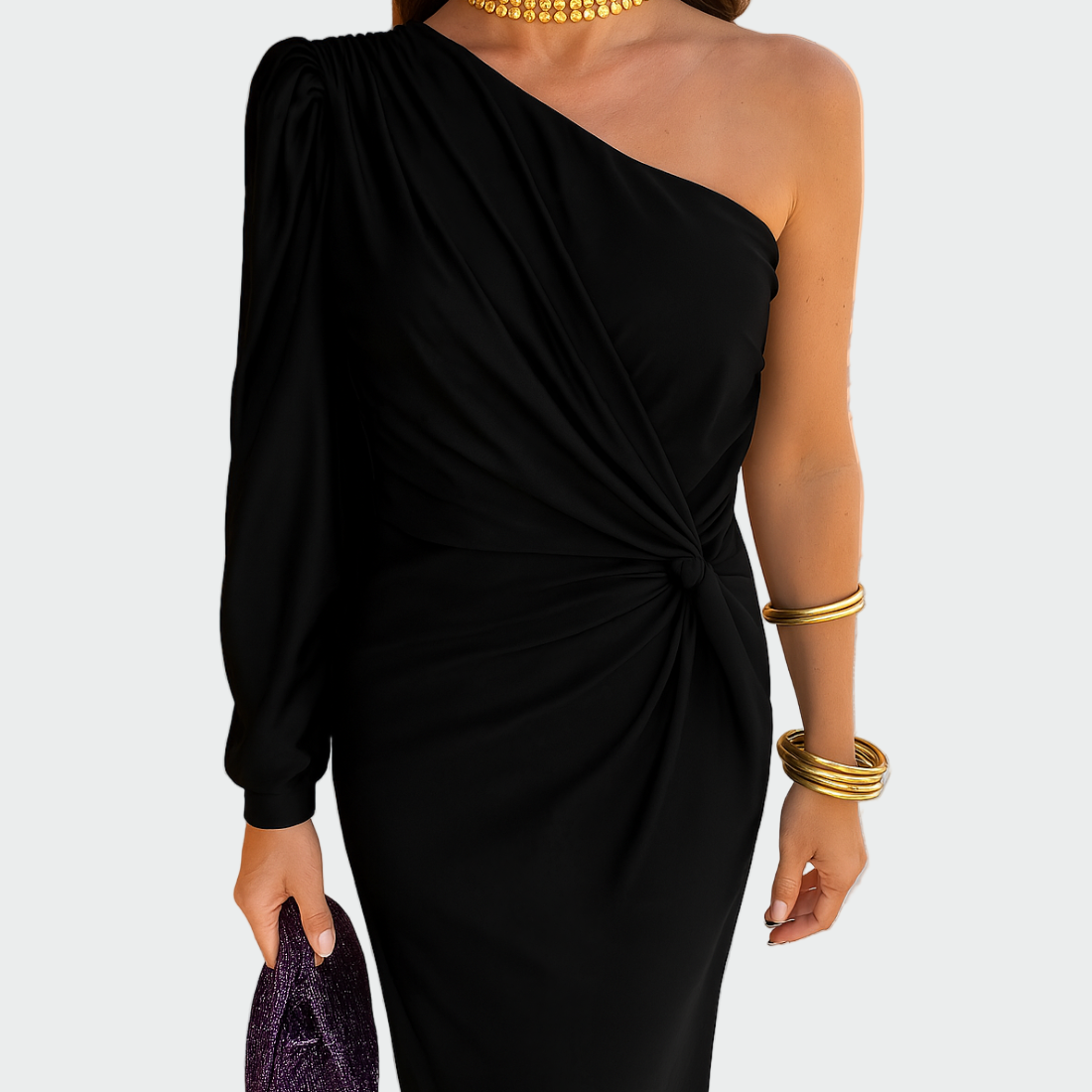 Élégante Robe Noire d'Été