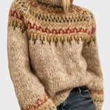 Pull Col Roulé à Encolure Arrondie