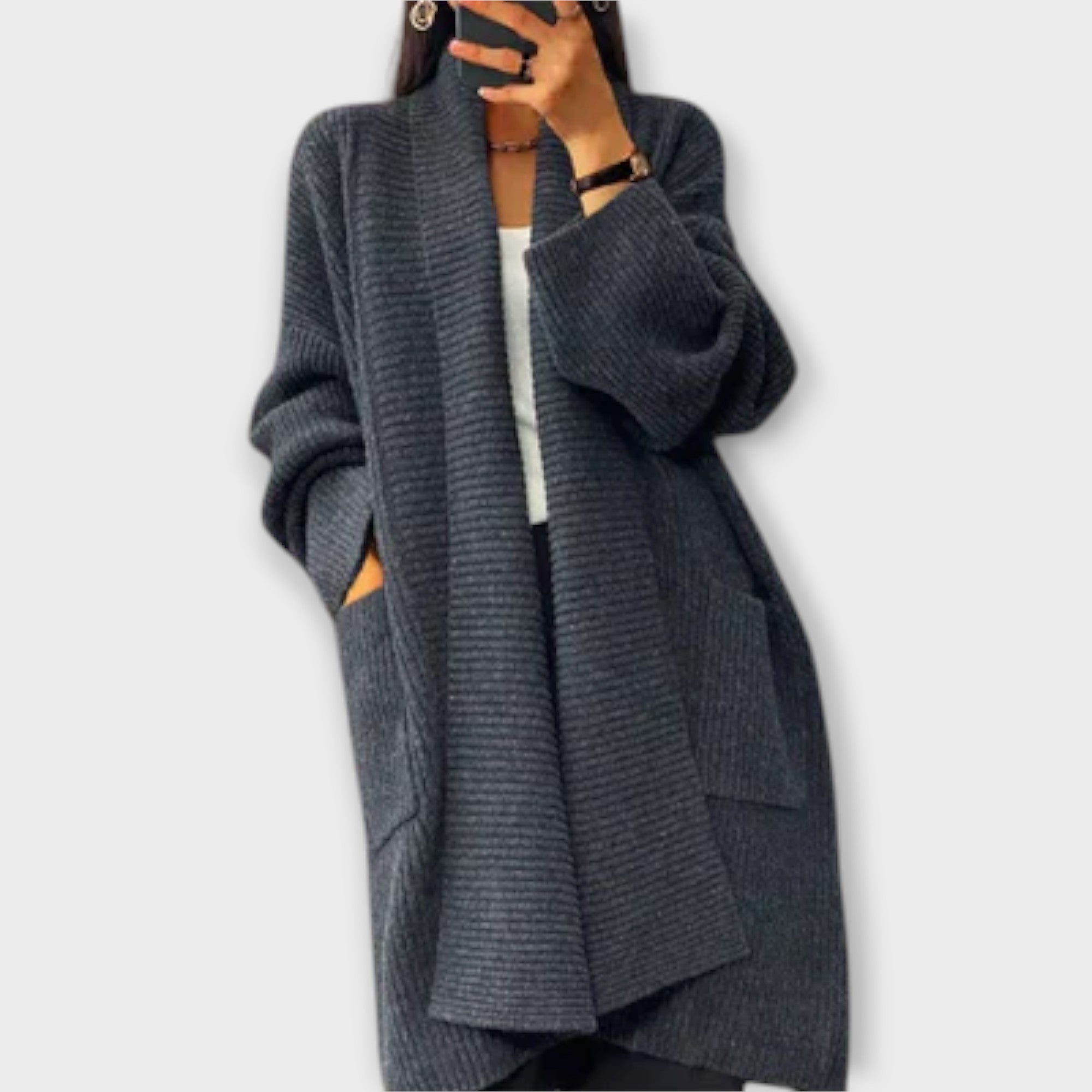 Euphémie - Long Knitted Cardigan