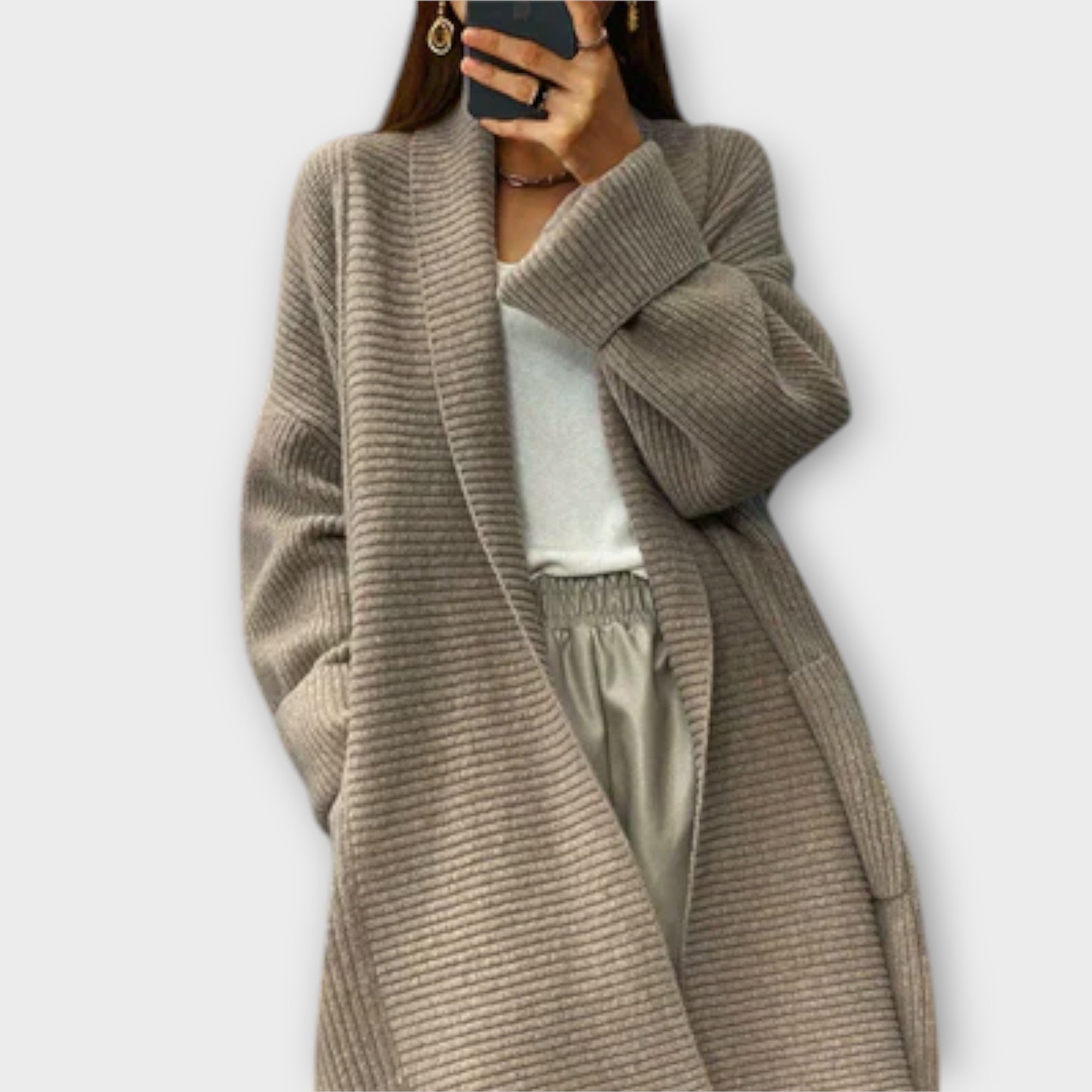 Euphémie - Long Knitted Cardigan