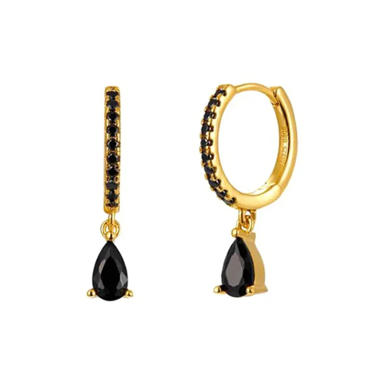 Sabina – Boucles d'oreilles modernes en or.