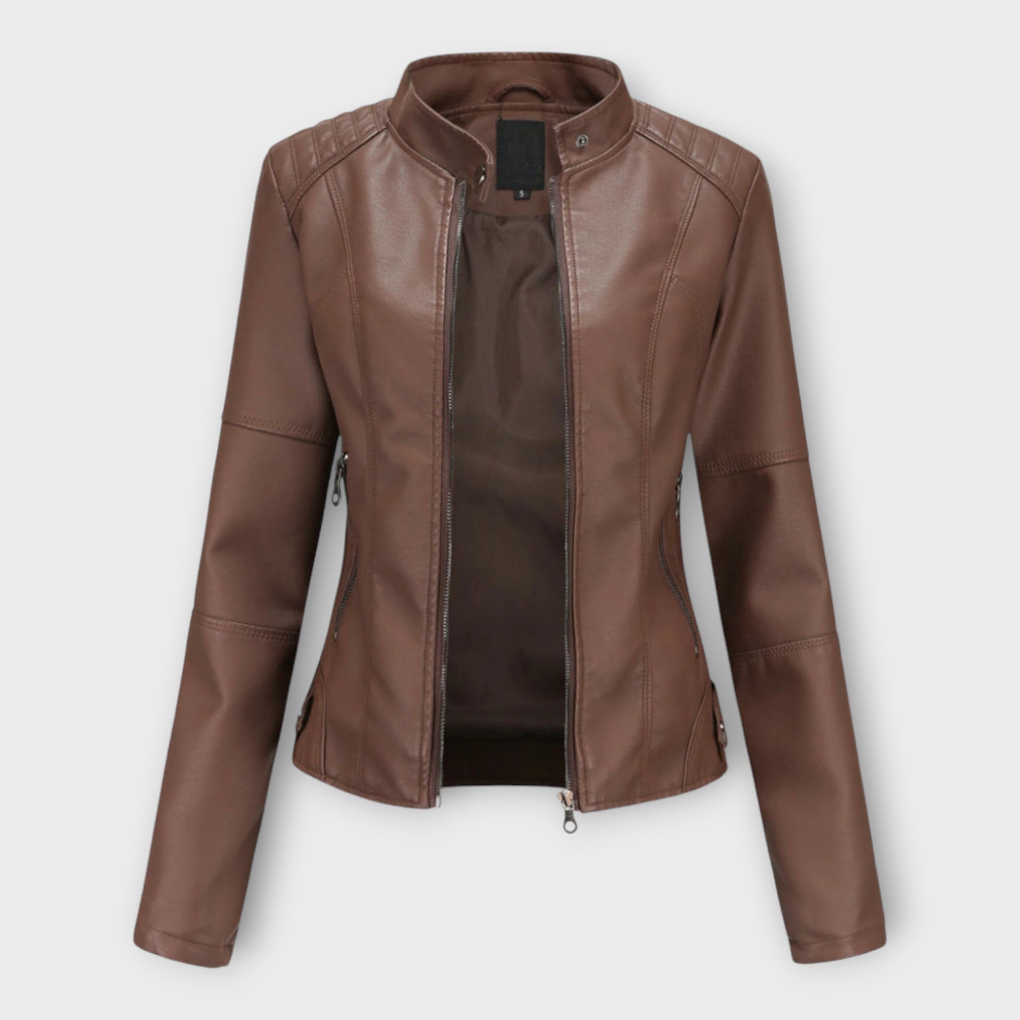 Veste en Cuir Chic au Design Moderne et Esthétique Classique