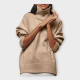 Pull en Tricot à Col Roulé