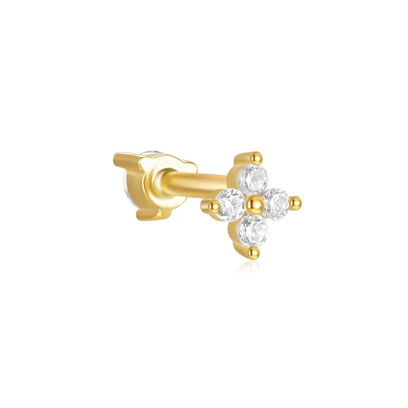 Helena – Boucles d'oreilles en or de la collection organique.