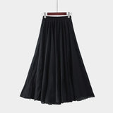 Long High-Waisted Skirt