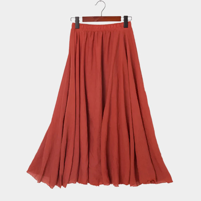 Long High-Waisted Skirt