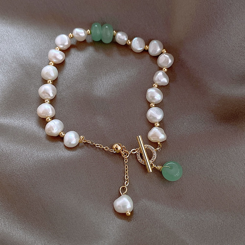 Sonja - Bracelet en perles naturelles d'eau douce