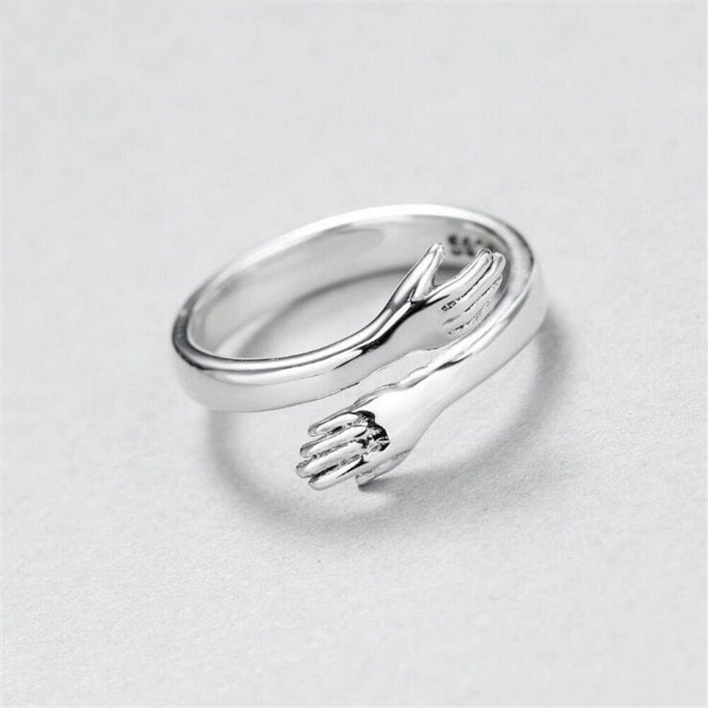 Petra - Adjustable Cuddle Silver Ring