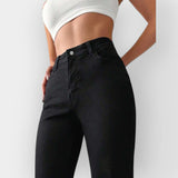 High-Waisted Bootcut Jeans