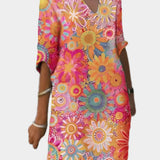 Robe Fleurie aux Couleurs Vives