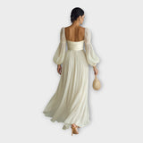 Robe maxi légère au style romantique