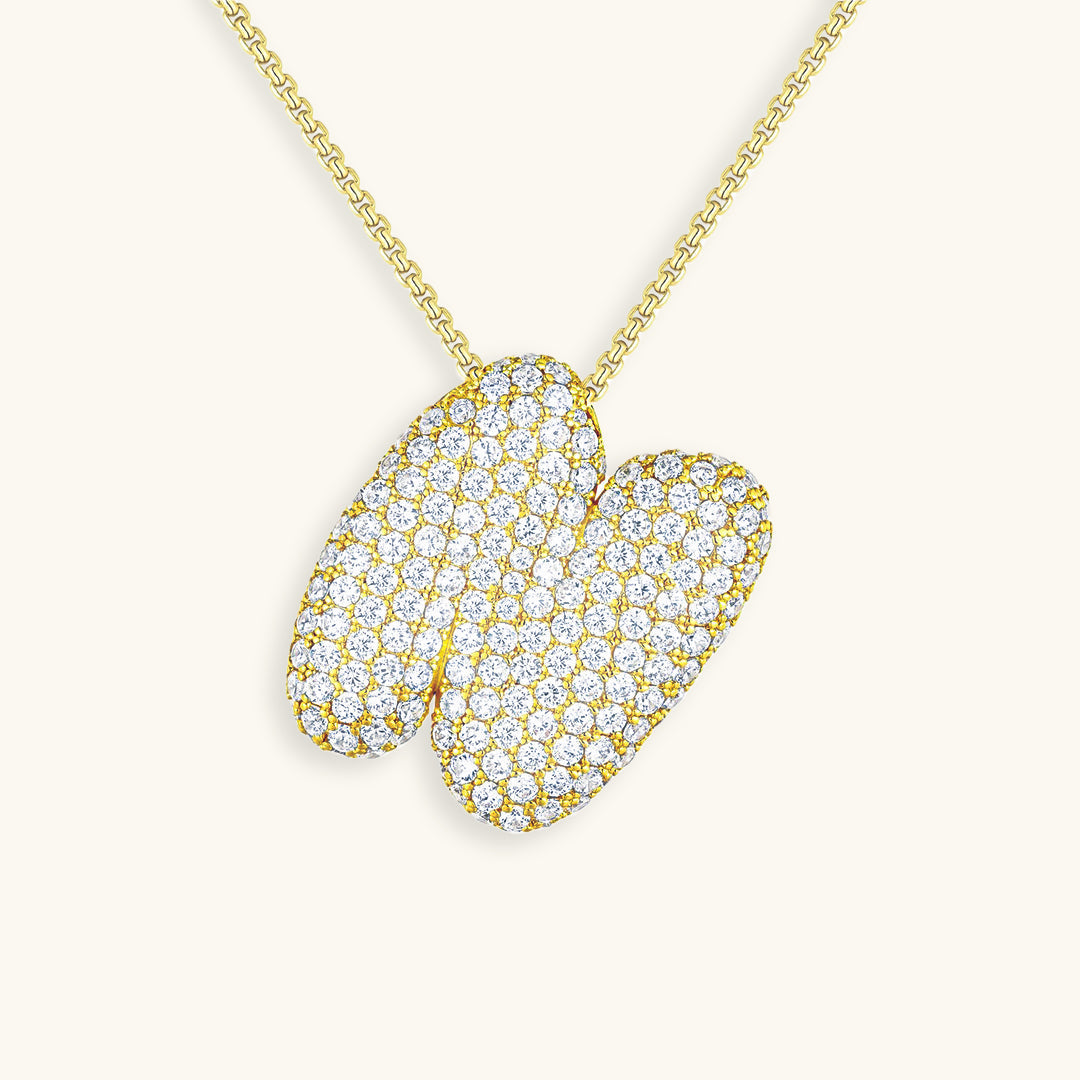Melanie – Collier en or avec double cœur
