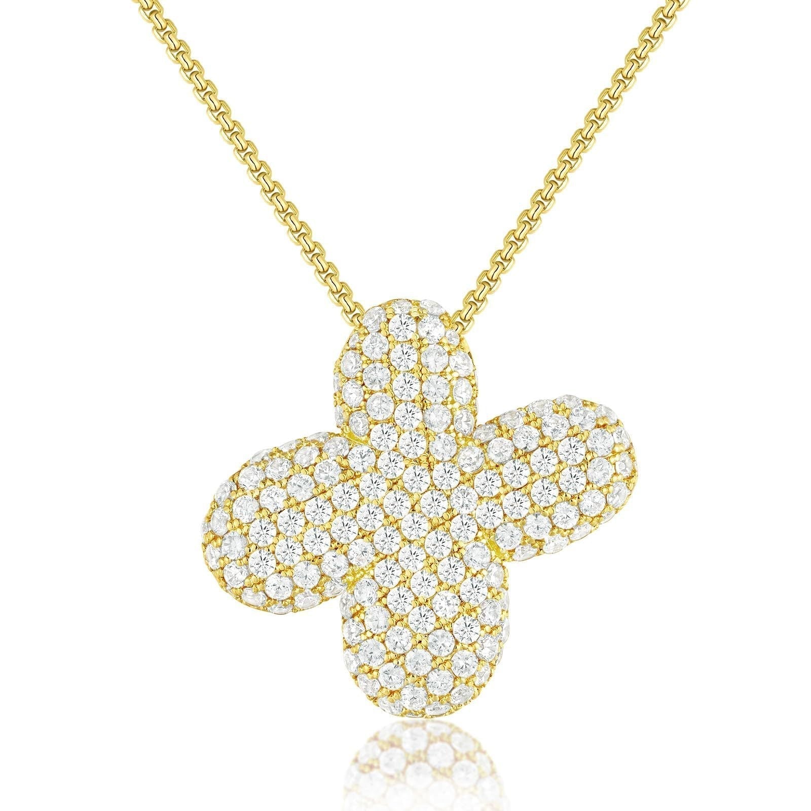 Frieda – Collier en or avec pendentif au design organique