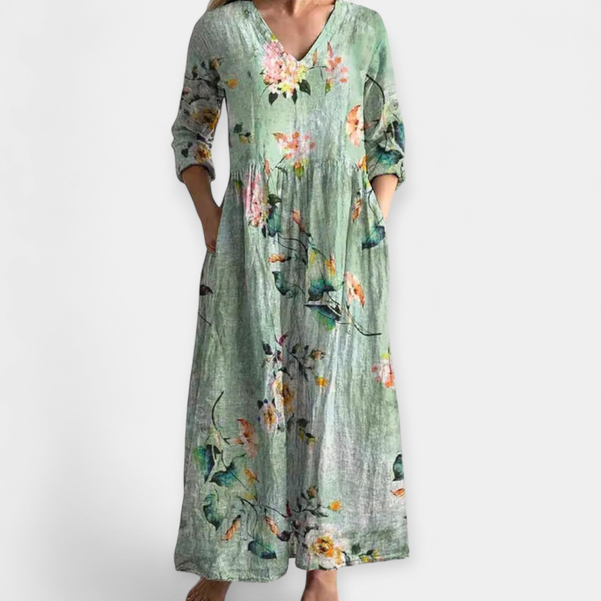 Légère Robe à Motif Floral