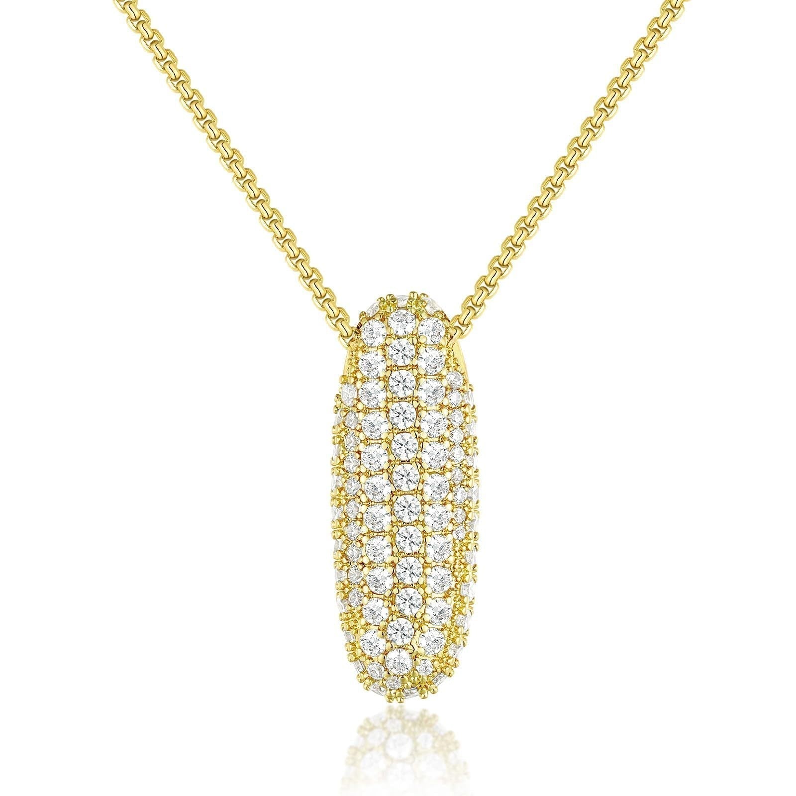 Frieda – Collier en or avec pendentif au design organique