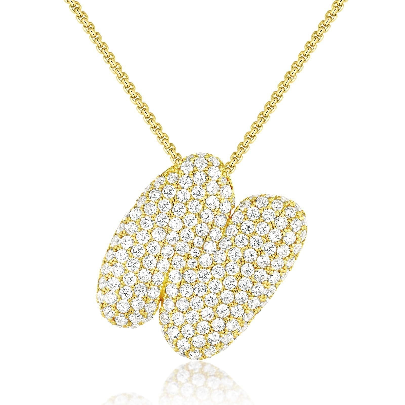 Frieda – Collier en or avec pendentif au design organique