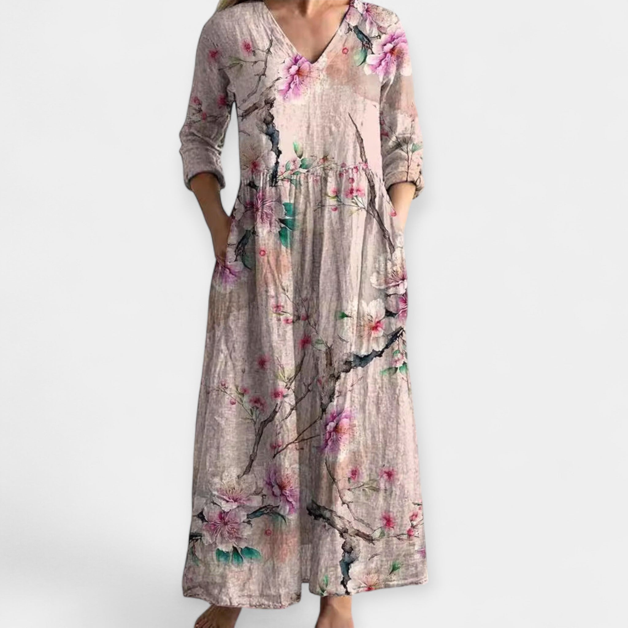 Légère Robe à Motif Floral