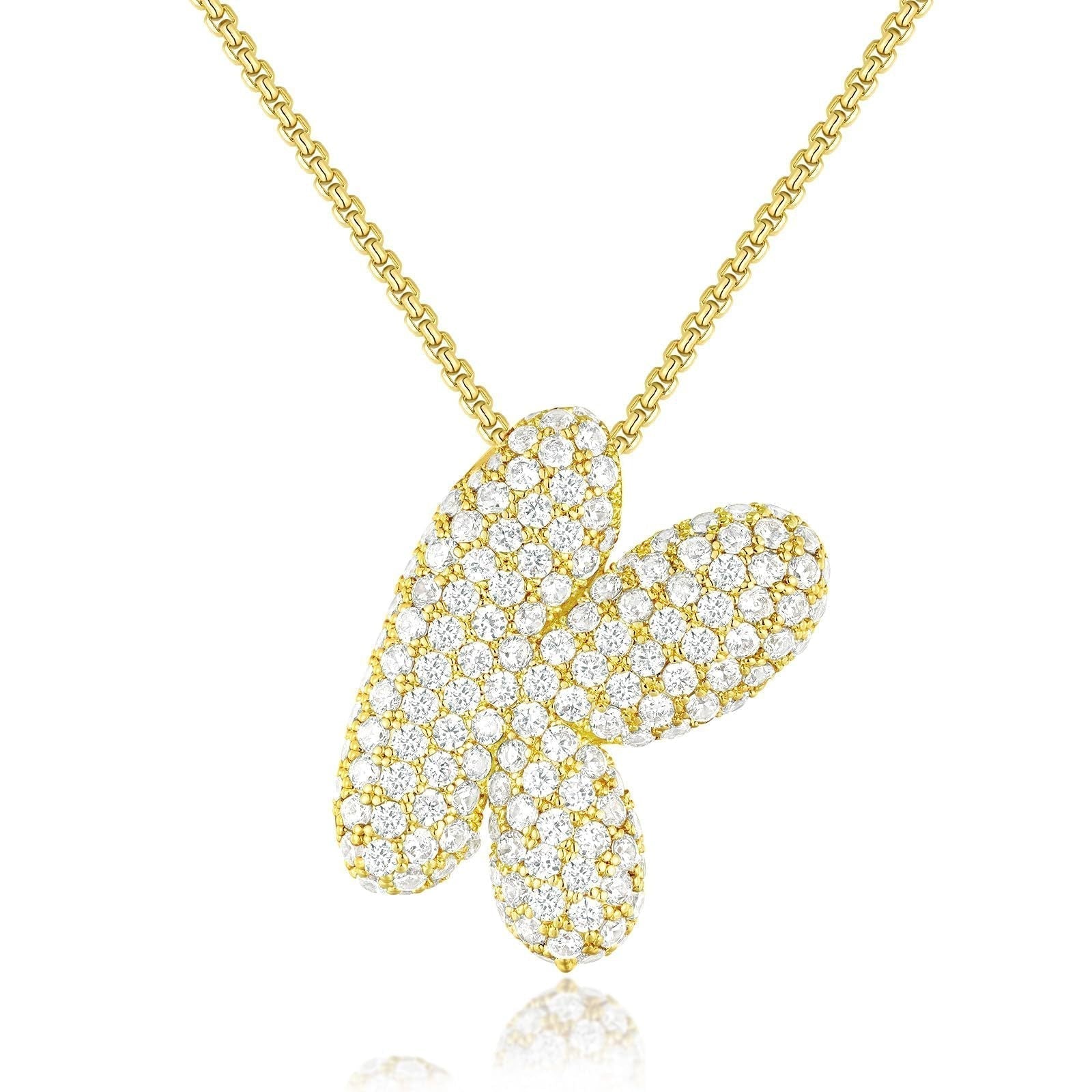 Frieda – Collier en or avec pendentif au design organique