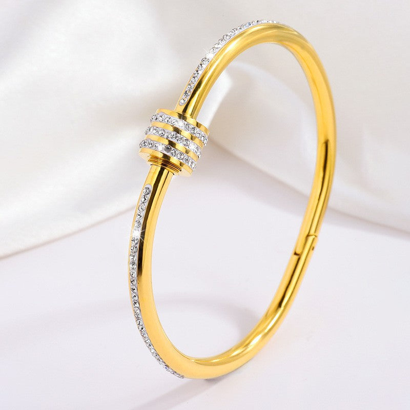 Tessandra Virelli Green & Gold Bracelet
