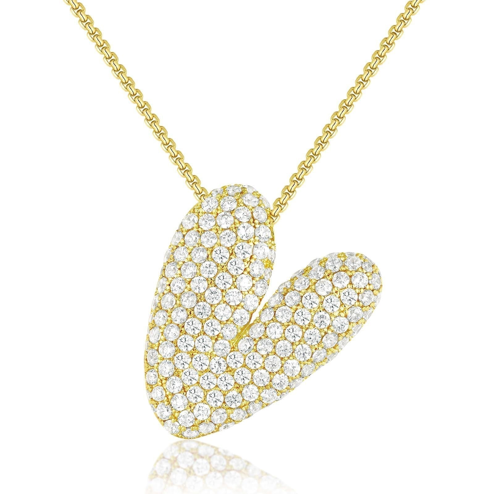 Frieda – Collier en or avec pendentif au design organique