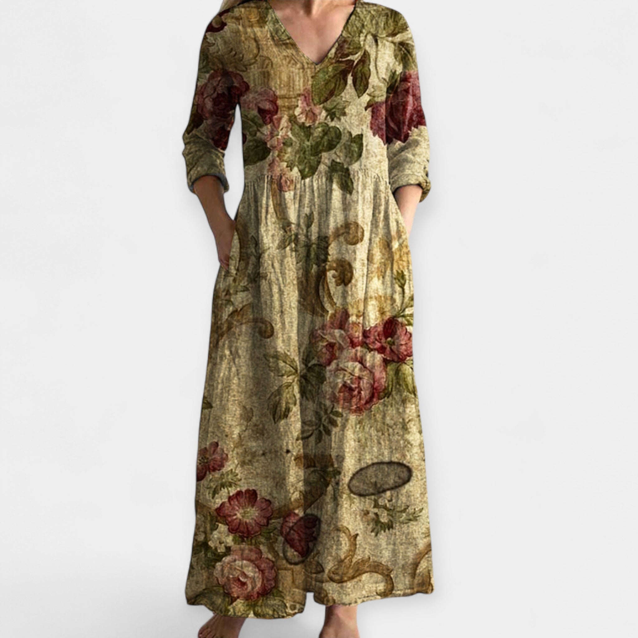 Légère Robe à Motif Floral