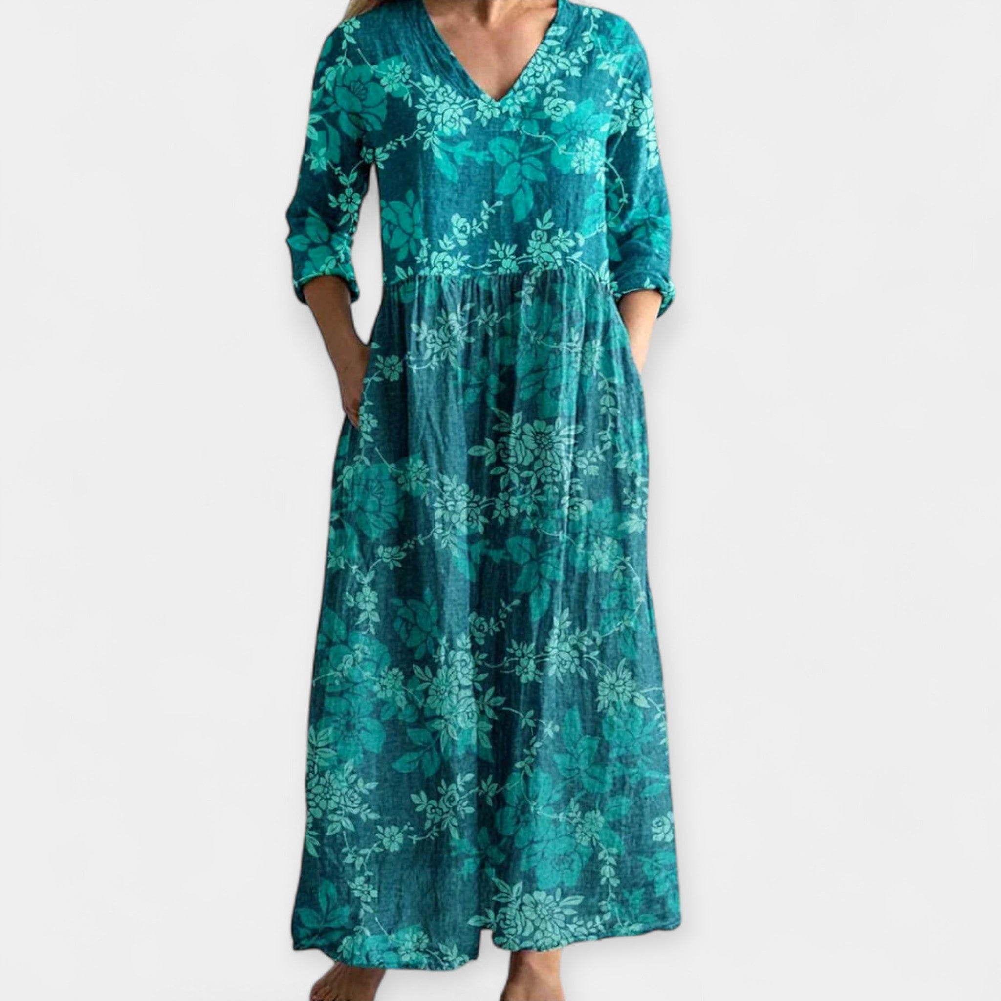 Légère Robe à Motif Floral