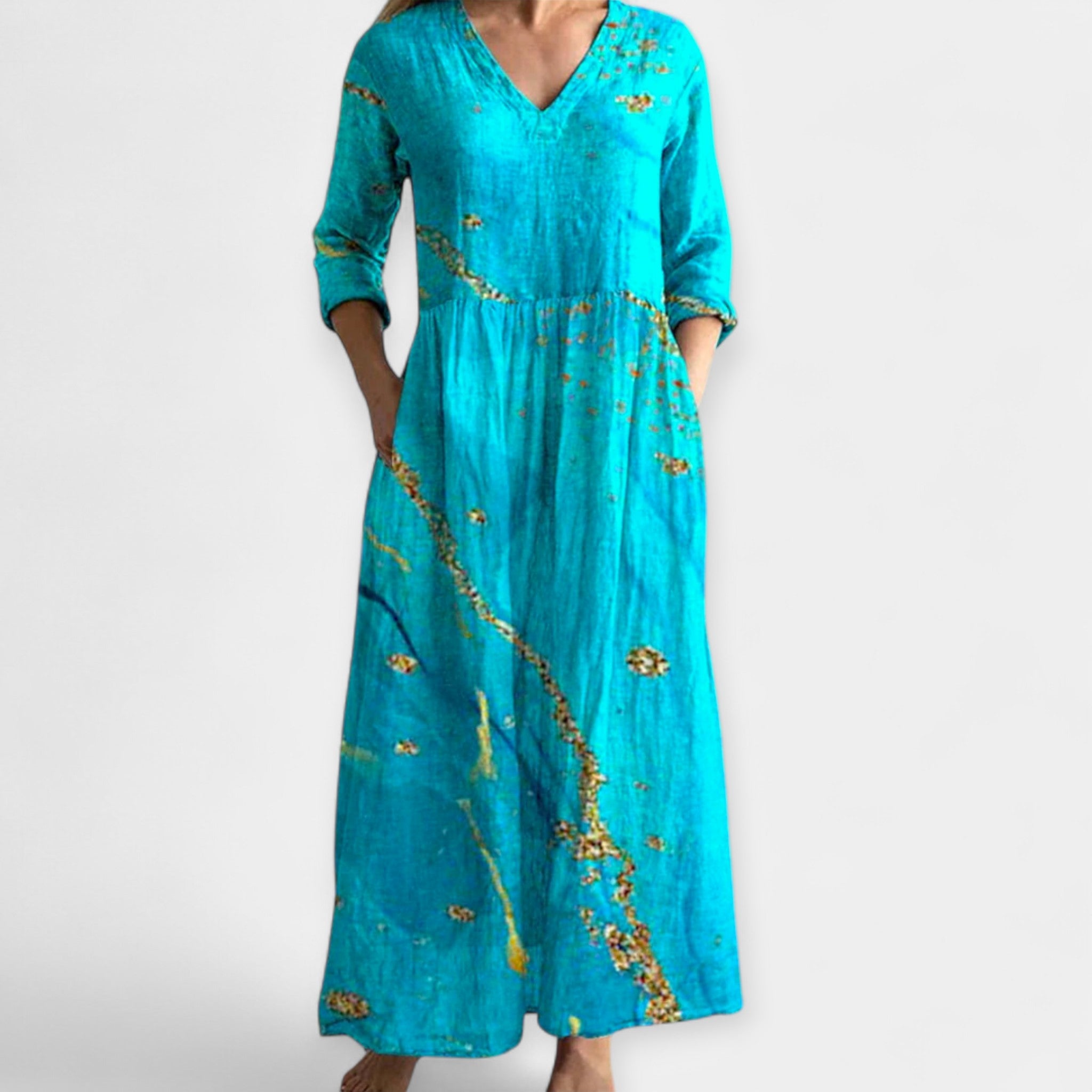 Légère Robe à Motif Floral