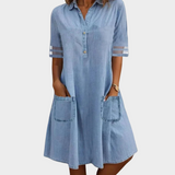Légère robe en denim aérienne