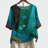 T-shirt en coton doux avec design artistique