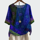 T-shirt en coton doux avec design artistique