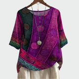 T-shirt en coton doux avec design artistique