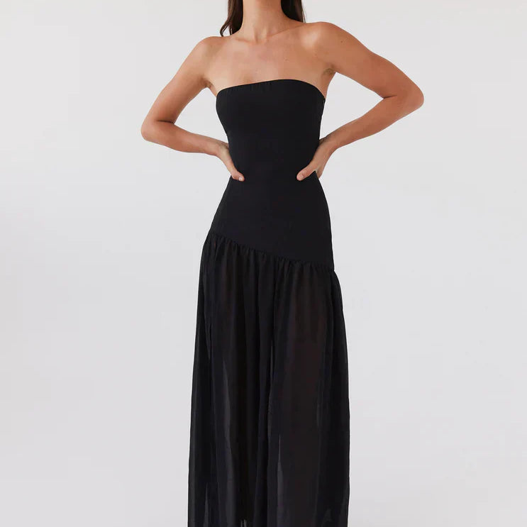 Endina | Robe Maxi Sans Épaules