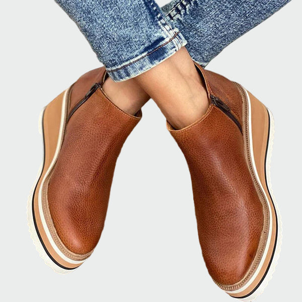 Inka Leather Ankle Boots