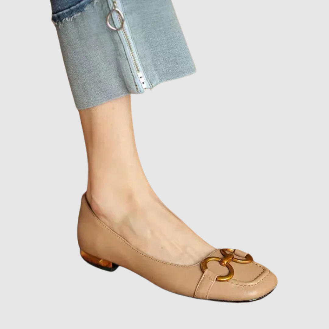 Marie™ | Cuir Ballerines de Soirée