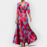 Robe Longue à Imprimé Floral