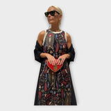 Maxi Robe à Motifs Chic