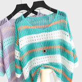 Pull en Tricot Léger avec Découpes