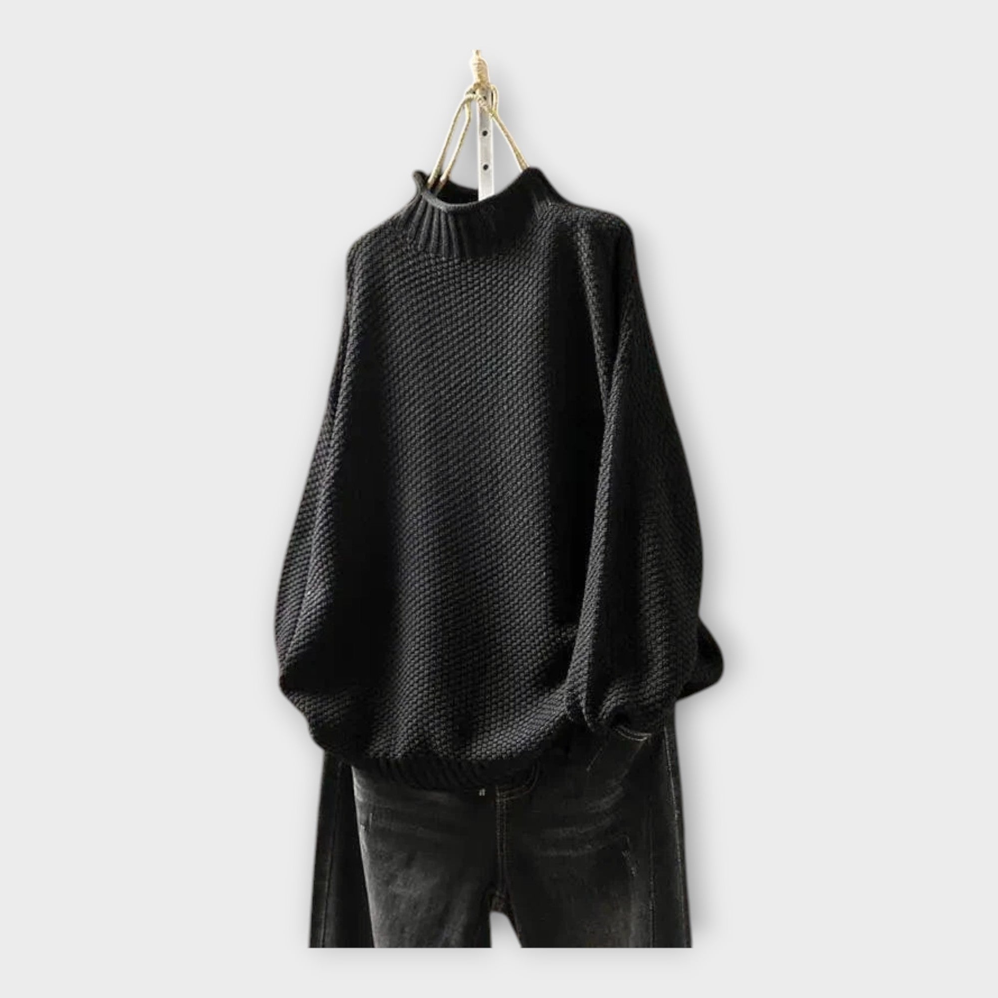 Pull en Tricot à Col Montant