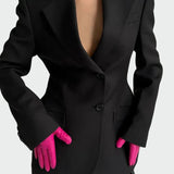 Veste Élégante avec Détails Imprimés et Boutons