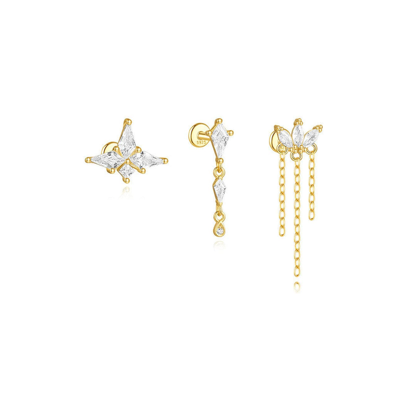 Leonie – Boucles d'oreilles élégantes et scintillantes.