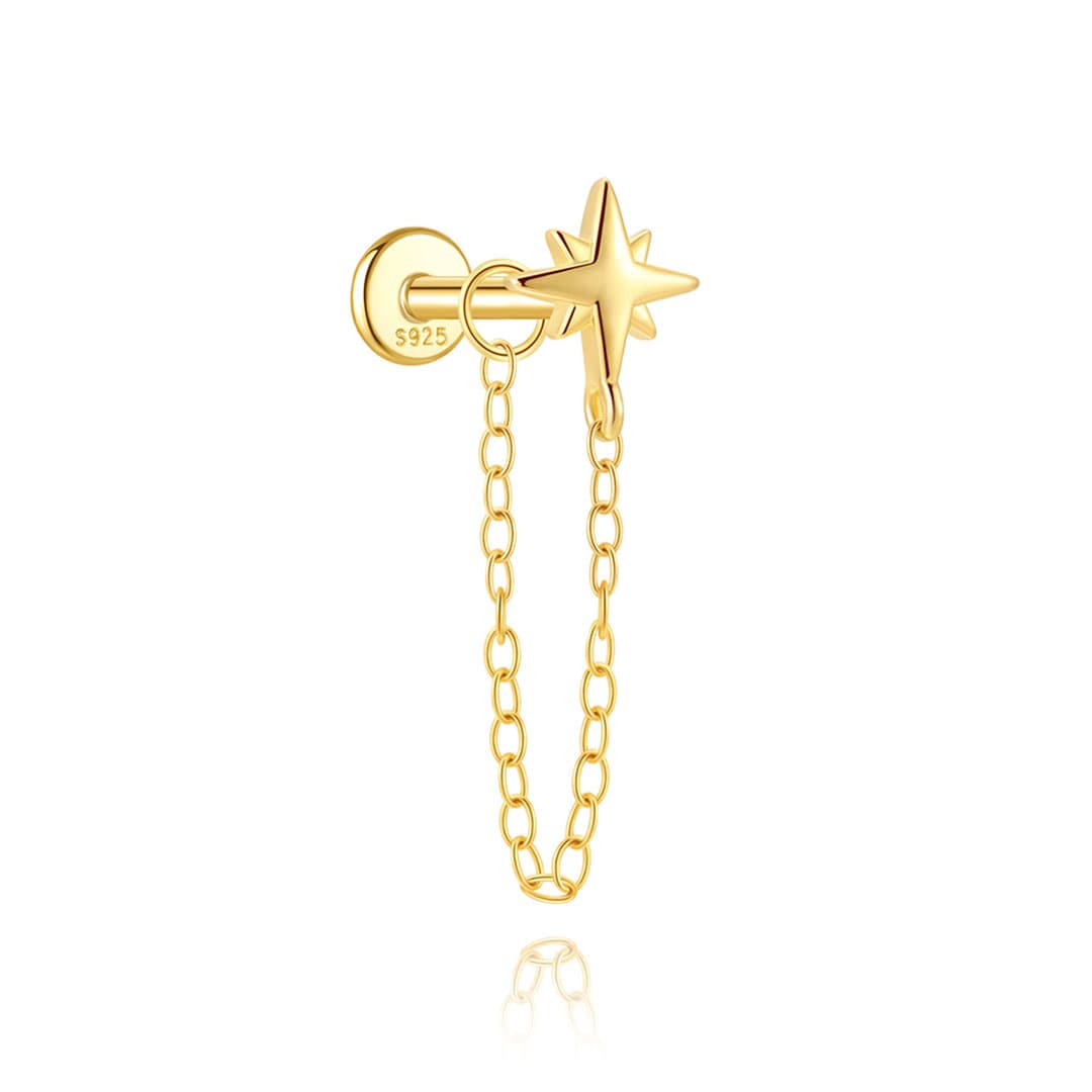 Marlena – Boucles d'oreilles en or au éclat radieux.