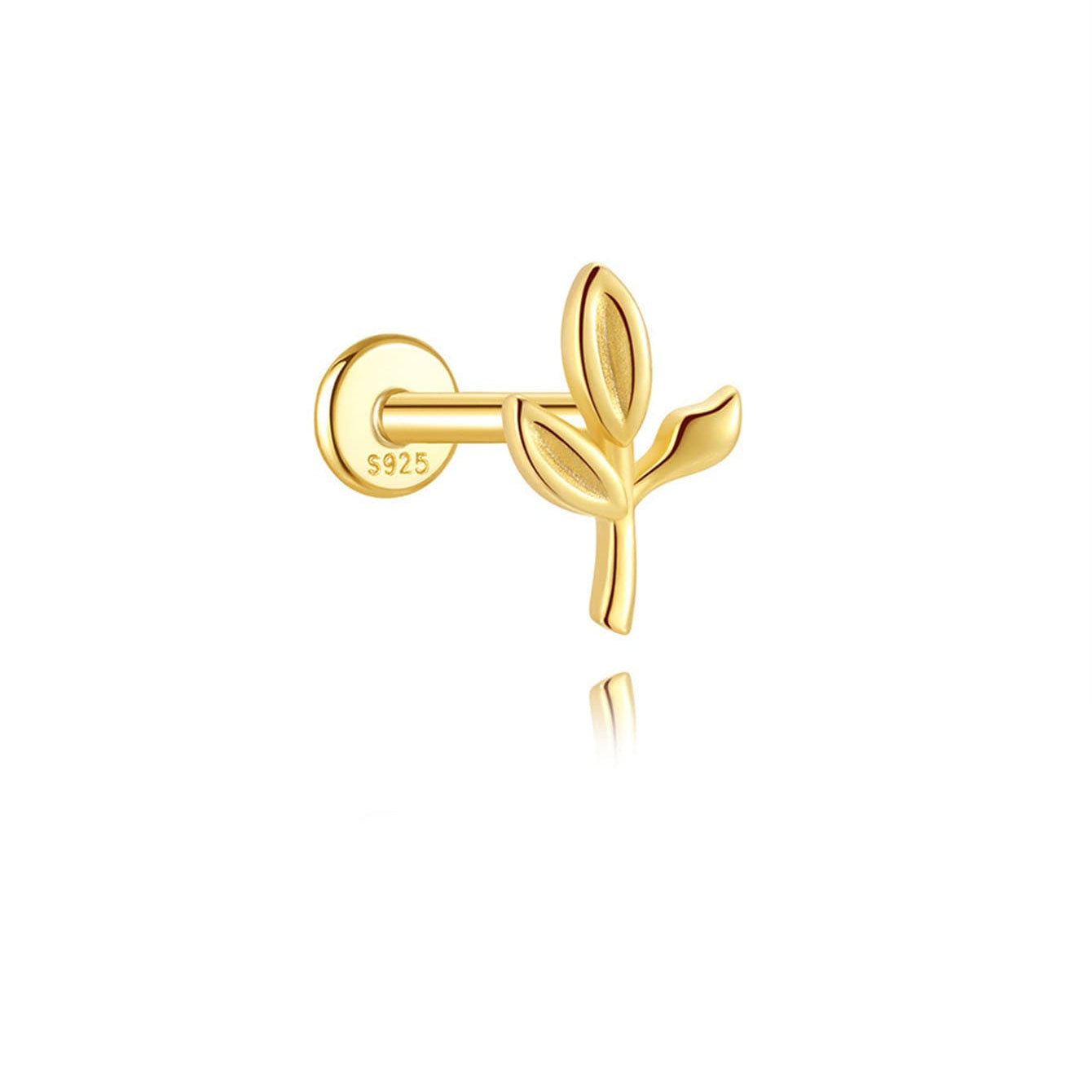 Elisa – Boucles d'oreilles dorées au design géométrique.