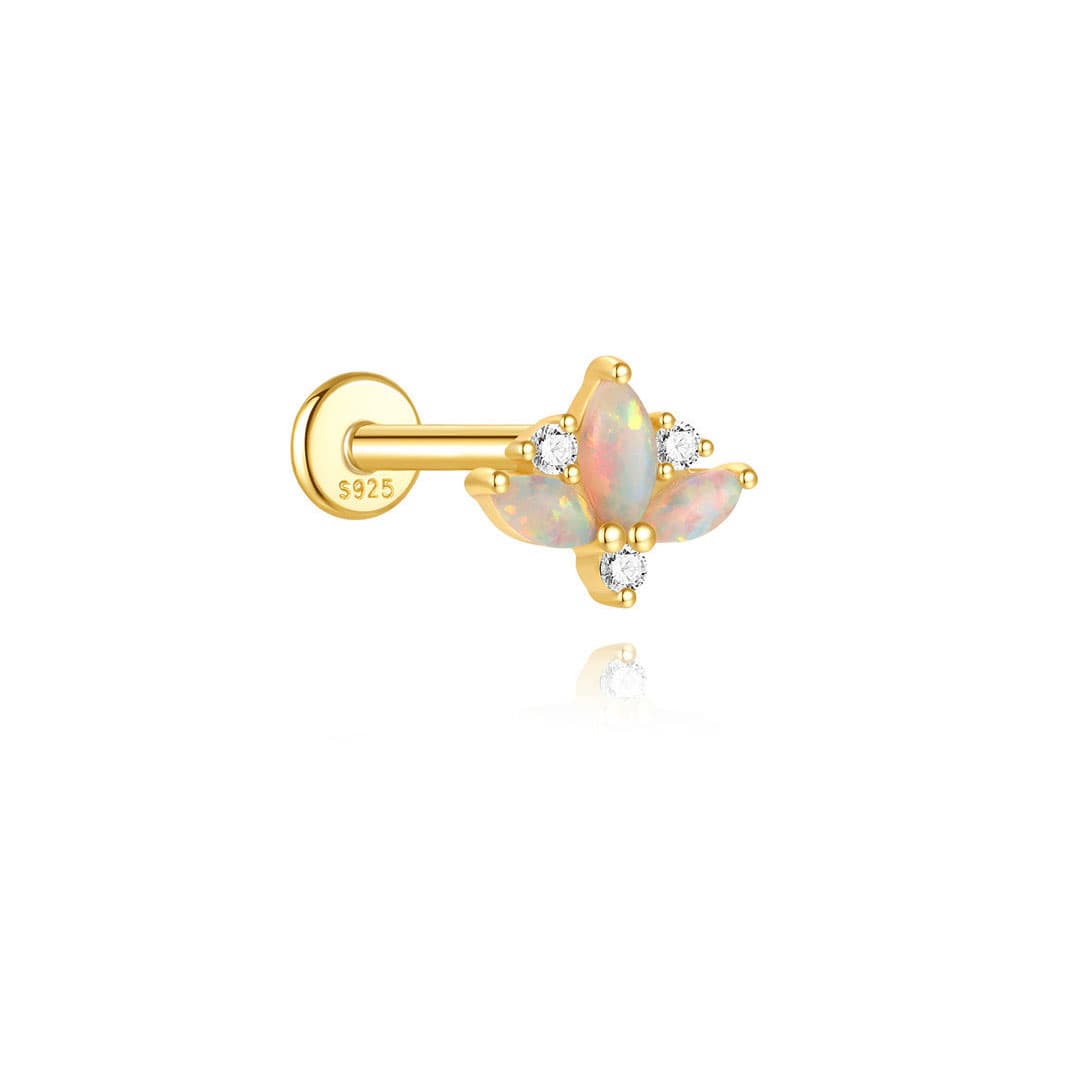 Kateřina – Boucles d'oreilles en or délicates et mobiles.