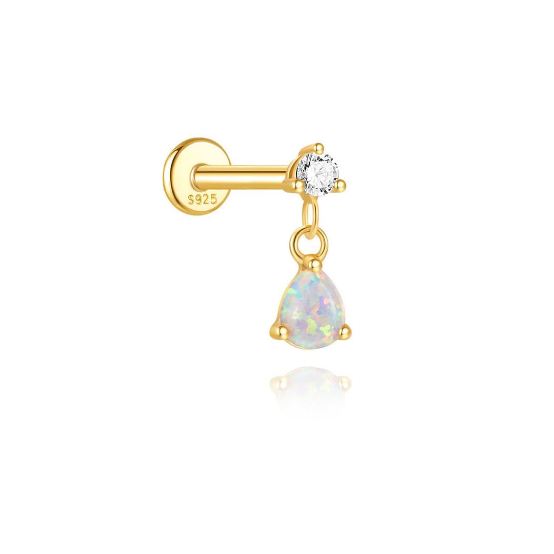 Kateřina – Boucles d'oreilles en or délicates et mobiles.