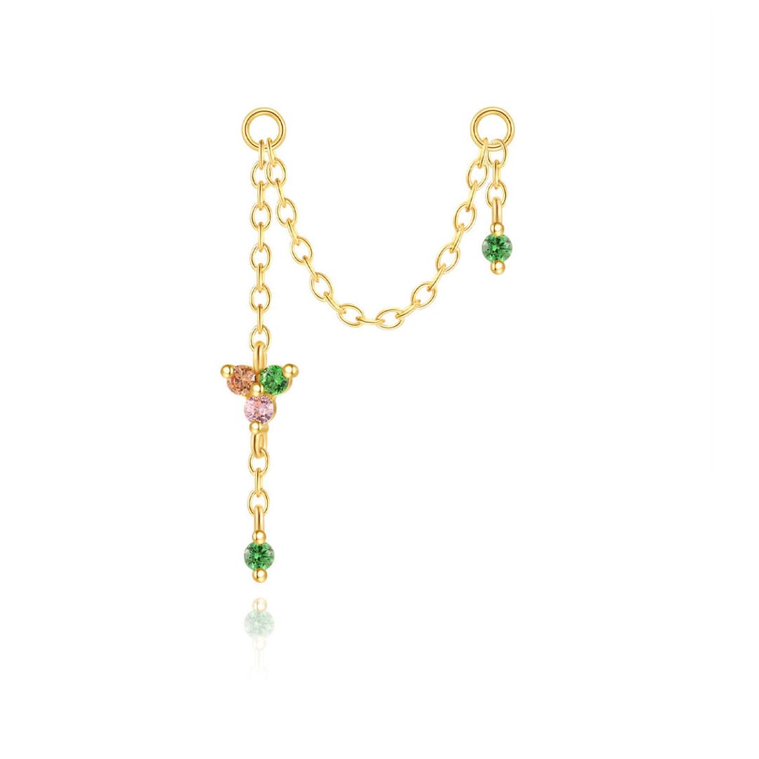 Nina – Boucles d'oreilles dorées au charme urbain pour petites tailles.