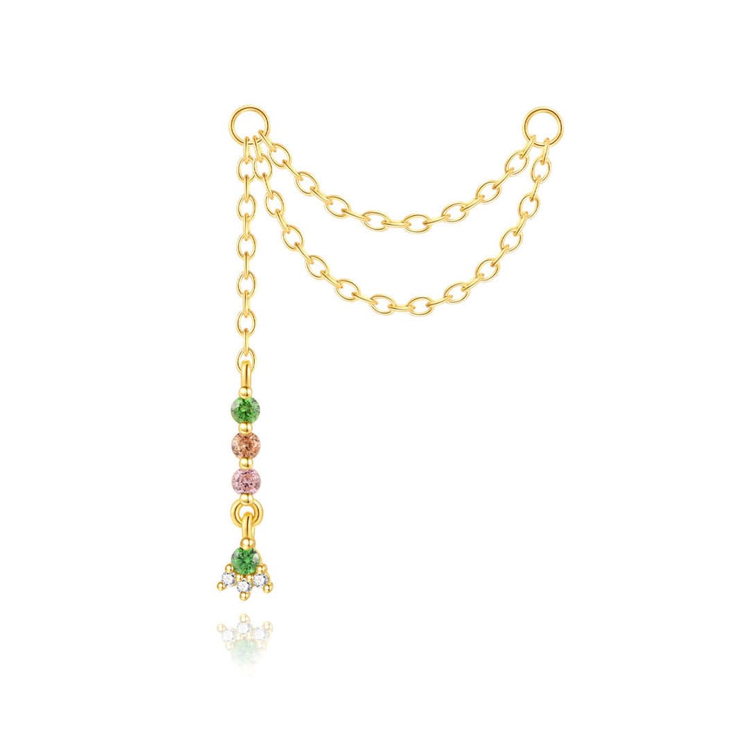 Nina – Boucles d'oreilles dorées au charme urbain pour petites tailles.