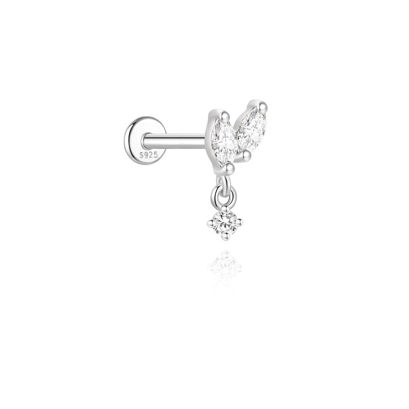 Helena – Boucles d'oreilles en or au design naturel.