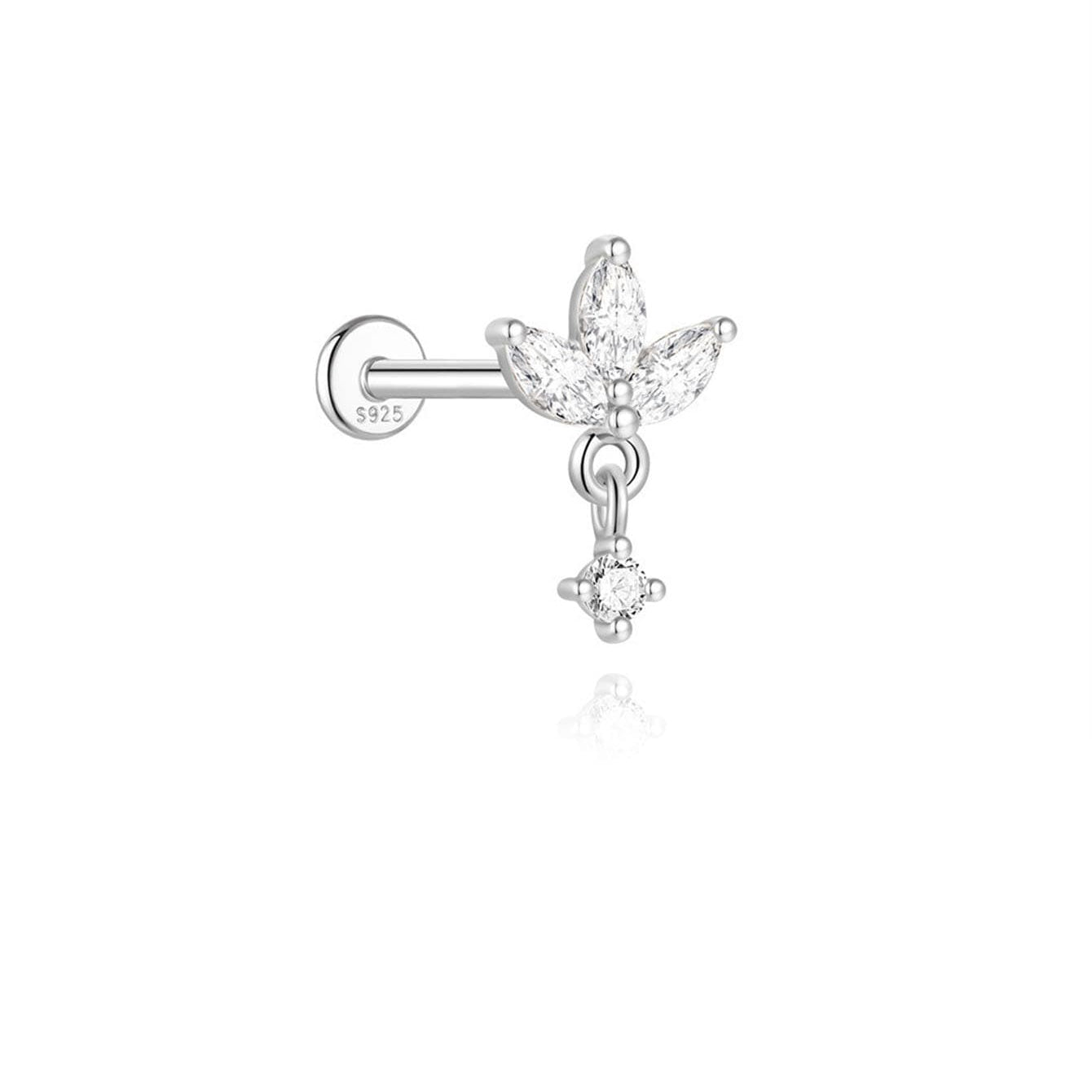 Helena – Boucles d'oreilles en or au design naturel.